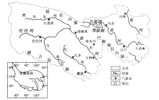 三江源指长江黄河澜沧江的源区被誉为中华水塔读三江源示意图下图完成