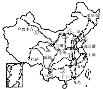 京九线-兰新线-焦柳线-包兰线 d 京广线-陇海线-焦柳线-包兰线