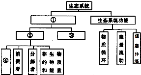 某同学绘制的生态系统概念图如下,下列叙述不正确的是)