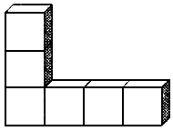 用 6 个同样大小的正方体分别拼搭成下面的样子.