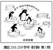 下边漫画《全球变暖,给我们的启示是