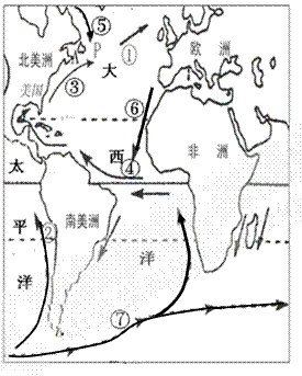 图为大西洋洋流分布示意图读图完成下列问题11分1北半球中低纬度大洋