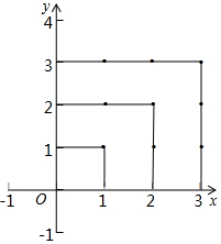 它接着按图所示在与x轴、y轴平行的方向