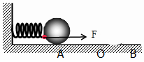 画出小球与被压缩的弹簧接触时受到的弹力方向.