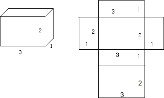 请把右边的长方体展开图画完整,并求出长方体的表面积和体积(单位