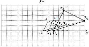 o 2a 2b 2即為所求作三角形; (3)點p(a,b)為△oab內一點,位似變惑後