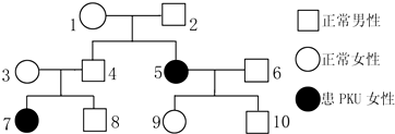 如圖所示的是一種罕見的疾病--苯丙酮尿症(pku)的