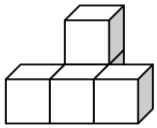一个用小正方体搭成的立体图形,小淘从正面和上面看到的形状都是如图