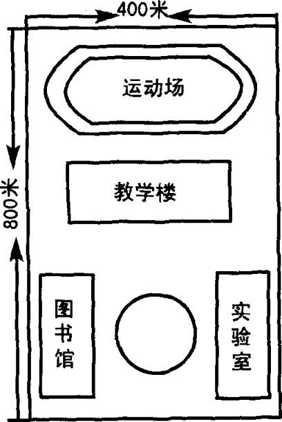 学校示意图怎么画简单图片