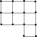所示是由20根小棒摆成的大小相同的7个正方形,很明显它不是轴对称图形