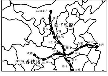 蒙华铁路线路图及车站图片