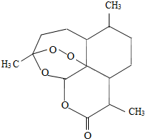 2011年我国女药学家屠呦呦发现青蒿素(结构式如图,化学式为c