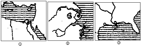 以上河流的三角洲地區的氣候類型: 圖①是________圖②是