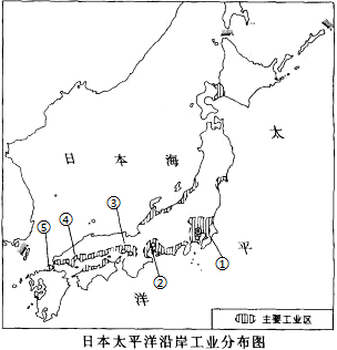 日本工业区分布图图片