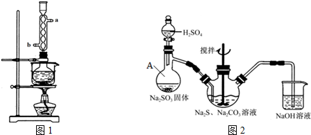 并加入一定质量的酒精和少量水; ②按图1所示连接仪器,水浴加热;冷凝