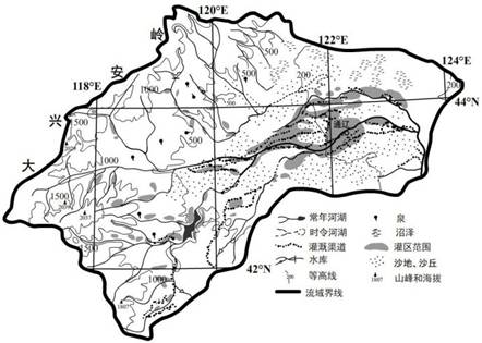 材料二:西遼河流域某村 1997-2002 年地下水水位變化及豐水期與枯水