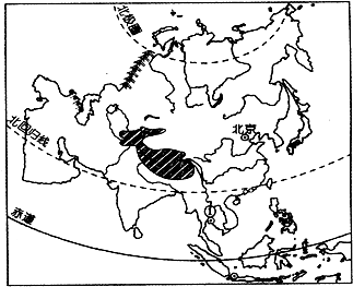 读亚洲图,回答问题