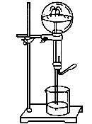 的噴泉實驗裝置,在燒瓶中充滿乾燥氣體,膠頭滴管及燒杯中分別盛有液體