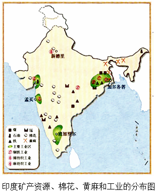 印度粮食作物的分布图图片