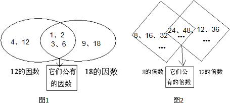 12的約數有:1,2,3,4,6,12, 18的約數有1,2,3,6,9,18, 所以12和18的