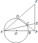 如圖,ab為圓o的直徑,p是ab延長線上一點,割線pcd交圓o於c,d兩點,過點p