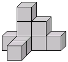 如图是由9个小正方体搭成的几何体,画出这个几何体的三视图