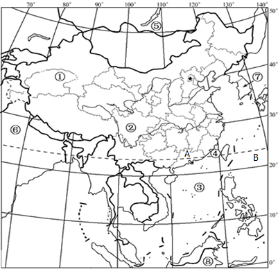 如图是中国政区图,读图回答下列问题