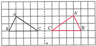以a為對稱軸,畫出三角形abc的對稱圖a′b′c′.