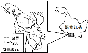 五常市有中国优质稻米之乡的美誉读下图,回答18