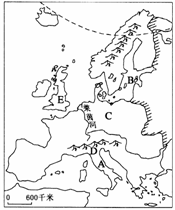 欧洲西部手绘图图片
