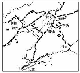 讀圖,回答 8 ～ 9 題. 8 .下列關於遼中南工業區鋼鐵工業,機械製造工