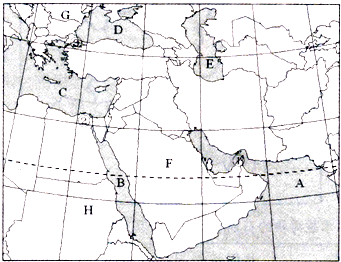 西亚空白地图图片