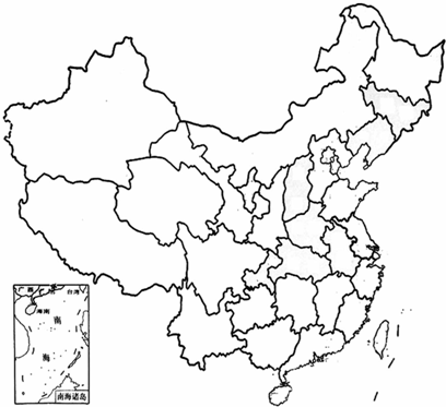 中国各省区的轮廓图图片