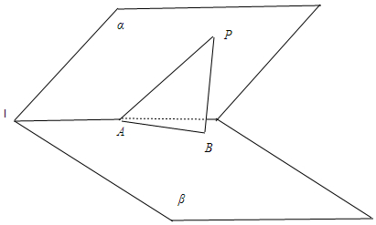 在一個銳二面角的一個面內有一點,它到稜的距離等於到另一個平面的