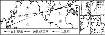 下图是世界产业转移的地区图,读图分析完成下列问题.