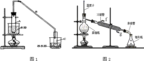 某化學小組採用類似制乙酸乙酯的裝置(如圖1),以環己醇製備環己烯