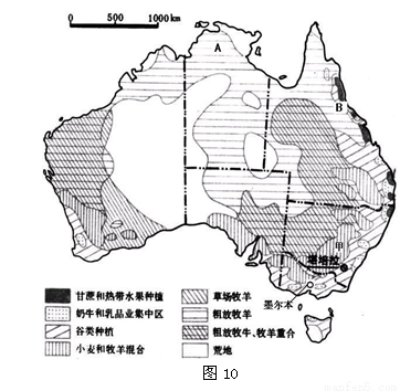 澳大利亚农作物分布图图片