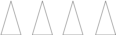 三角形四等分的图形图片