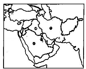 西亚北非地图手绘图片