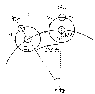 月相变化的周期为29