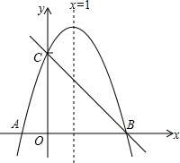 的對稱軸為直線x=1,b,c兩點的座標分別為b(3,0),c(0,3).