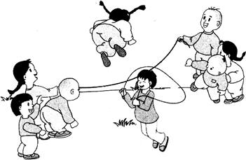 二年级关于跳绳的看图图片