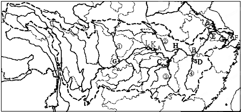 读长江流域图,回答